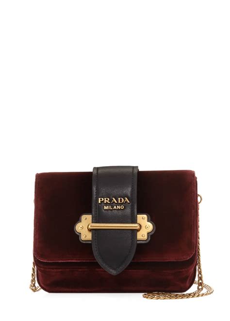 prada velvet belt bag